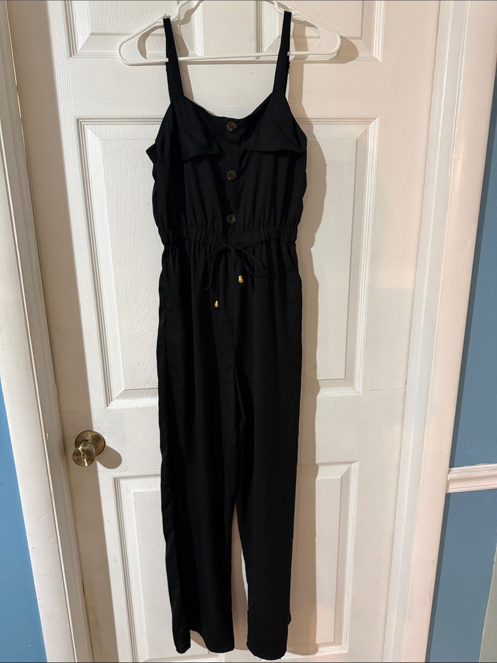 Hint of Blush Black Sleeveless Jumpsuit